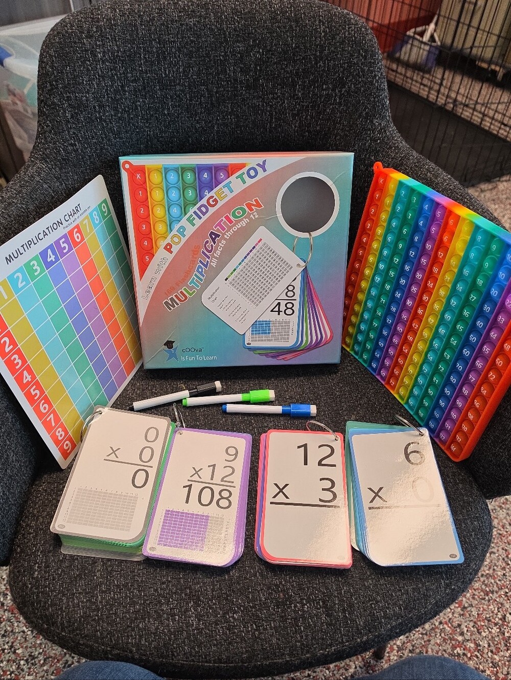 Learn Multiplication Facts With Pop Fidget Toy Coova All Facts Through 12